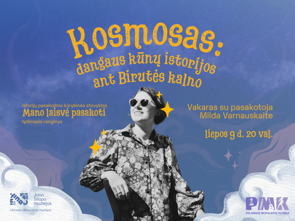 Kosmosas: dangaus kūnų istorijos ant Birutės kalno – vakaras su istorijų pasakotoja Milda...