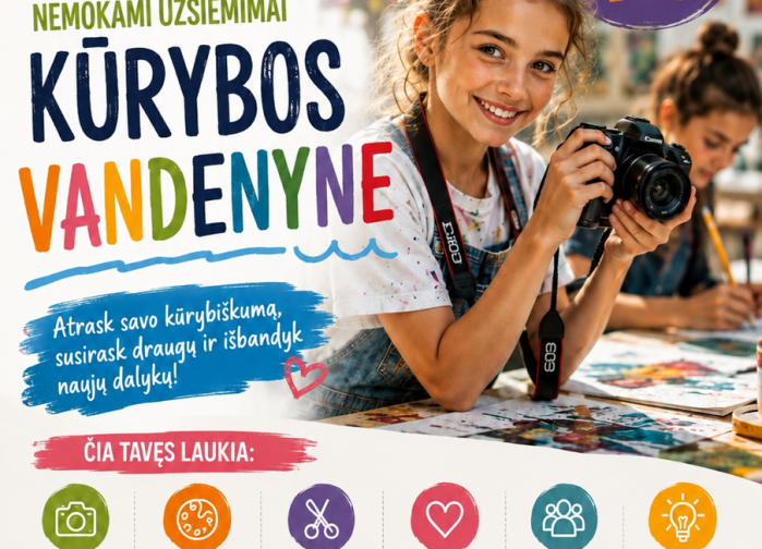 Kūrybinės dirbtuvės mergaitėms „Kūrybos vandenynas" Palangoje