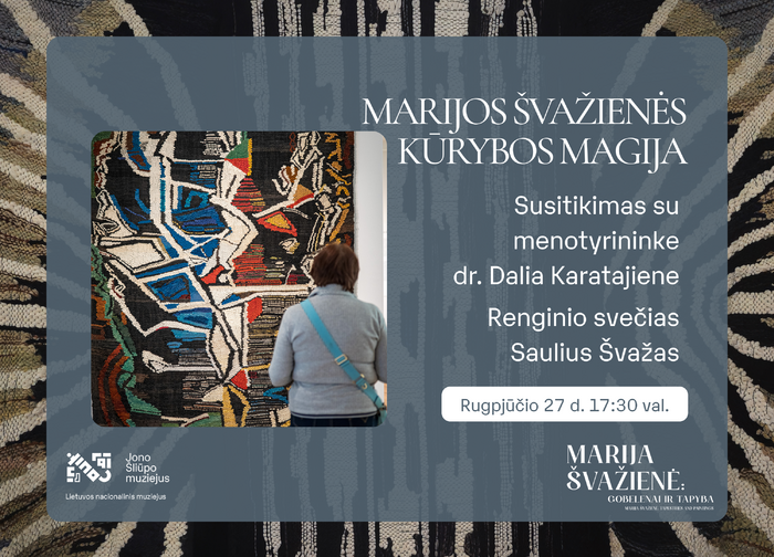 Palangos burmistro Jono Šliūpo muziejus kviečia pasiklausyti paskaitos ir padiskutuoti Marijos...