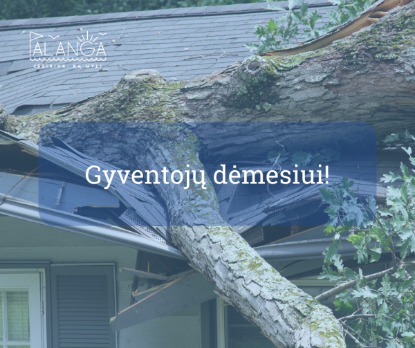 Šeštadienį prognozuojamas smarkus vėjas ir gausus lietus