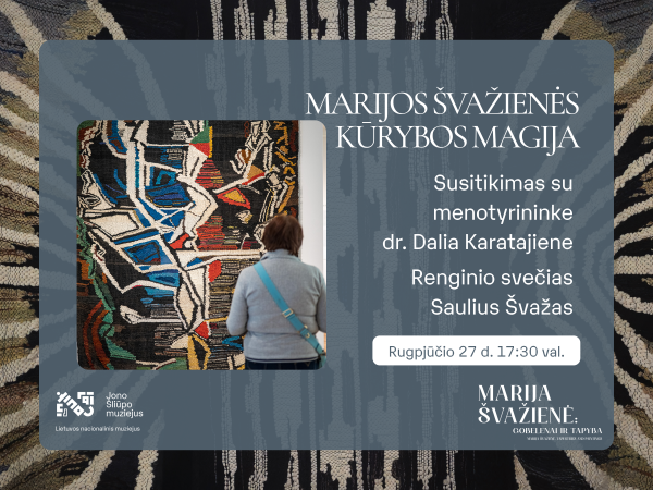 Palangos burmistro Jono Šliūpo muziejus kviečia pasiklausyti paskaitos ir padiskutuoti Marijos...