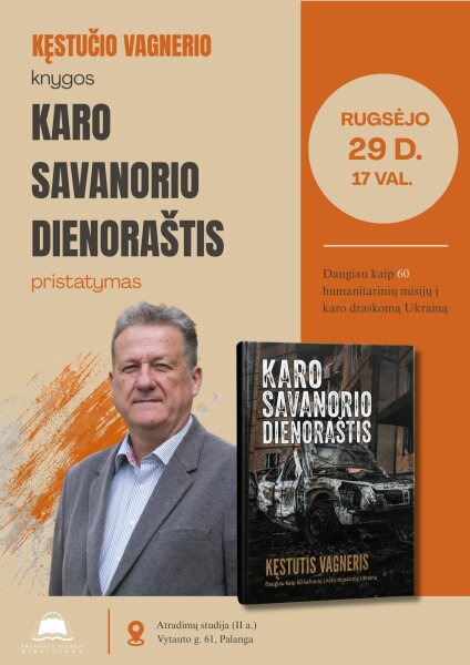 Kęstučio Vagnerio knygos „Karo savanorio dienoraštis“ pristatymas Palangos viešojoje bibliotekoje