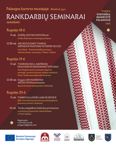 Nemokami rankdarbių seminarai Palangos kurorto muziejuje