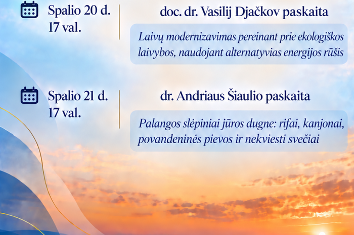 Paskaitų ciklas „Jūros istorijos“. Vasilij Djačkov paskaita „Laivų modernizavimas pereinant prie...