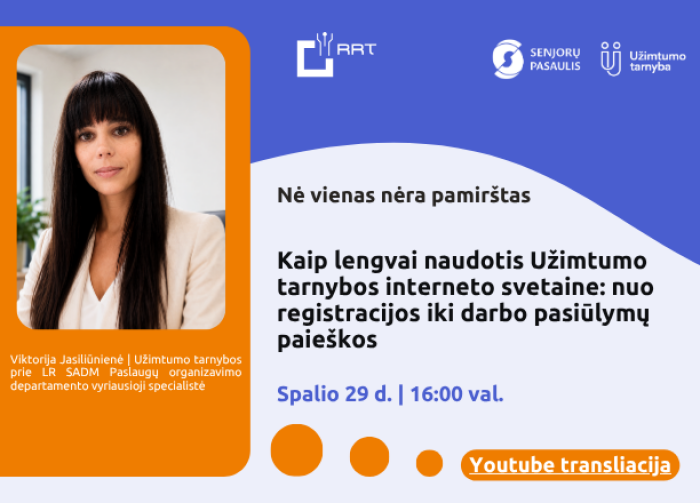 Ryšių reguliavimo tarnybos skaitmeninio raštingumo projektas „Nė vienas nėra pamirštas“ kviečia į...