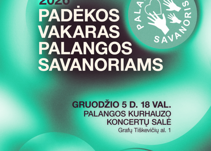 Kviečiame nominuoti savanorius ir dalyvauti Padėkoms Palangos savanoriams vakare