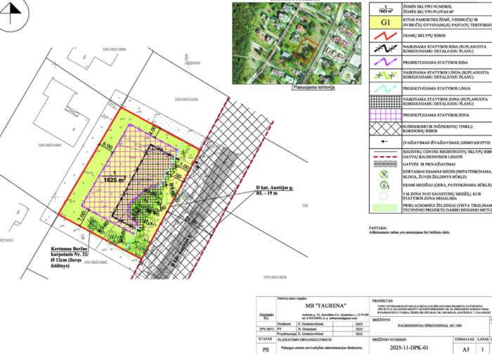Patvirtintas „Lino“ gyvenamojo kvartalo detalaus išplanavimo projekto koregavimą žemės sklype...