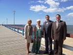 Estijos Prezidentas su žmona pakviesti į trumpą ekskursiją po Palangą. 