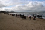 Pėsčiomis pasiekti Šventąją nutarė pusantro šimto žygeivių