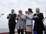 Meras Š. Vaitkus ir Baltijos valstybių Seimo Pirmininkės.