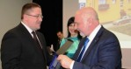 Palangos meras Š. Vaitkus iraplinkos ministras V. Mazuronis (dešinėje). 