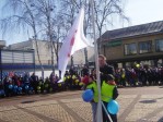Kultūros diena pradėta iškilmingu Taikos vėliavos pakėlimu. 